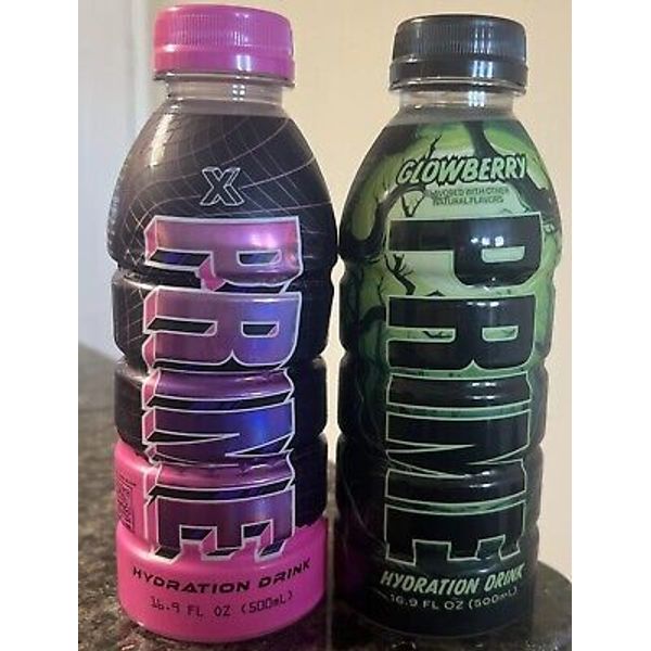 PRIME GLOWBERRY and X HYDRATION DRINK 2024 Limited Editions 16.9 oz Bottle