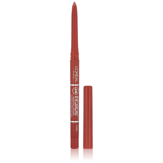 L'Oréal Paris Colour Riche Never Fail Lip Liner, Coral, 0.009 oz.