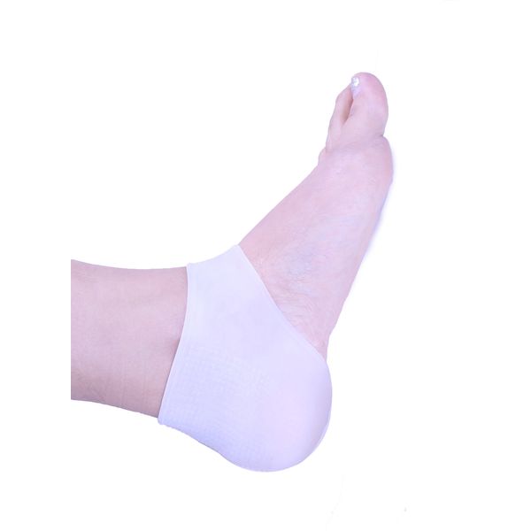 Bodytec Wellbeing moisturising heel sock (White)