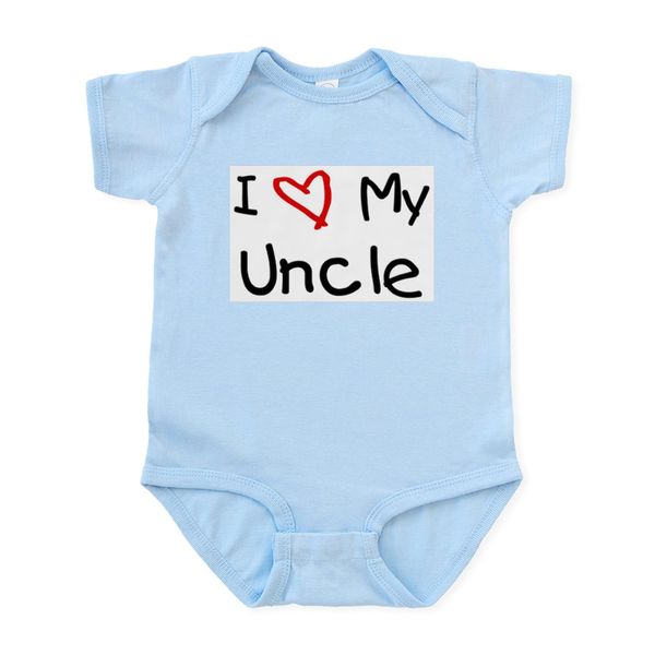 CafePress I Love My Uncle Infant Bodysuit Infant Bodysuit Baby Romper