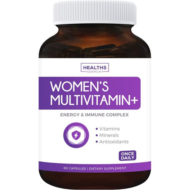 Healths Harmony Women's Multivitamin + (NON-GMO) Daily Vitamins & Minerals Plus