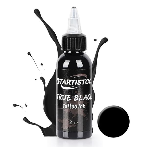 Black Ink Professional Vegan-Friendly Pigment Ink Black Supplies Ink (2OZ (60ML))