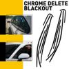 Chrome Delete Blackout Overlay for 2018-24 Toyota Camry Window Trim