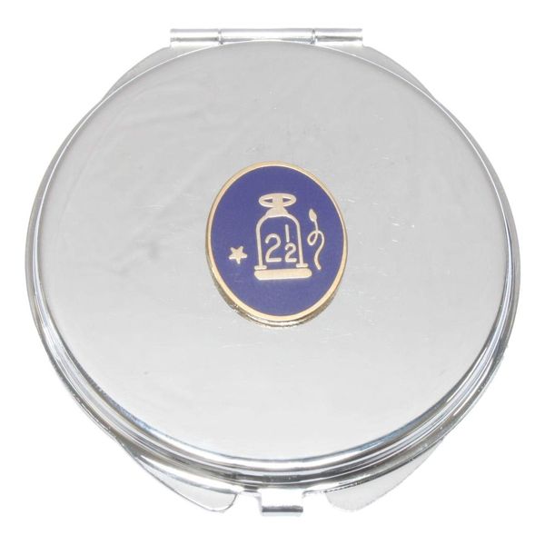 Masonic Oval 2 1/2 Compact Mirror Handbag Gift With Free Engraving 253