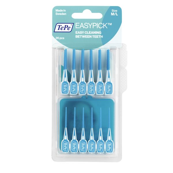 Tepe Easy Pick Blister Pack (36 Pieces) with Carrying Case (M/L)