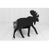 Custom Hitch Covers 12845-Matte Black Moose Hitch Cover, 2"
