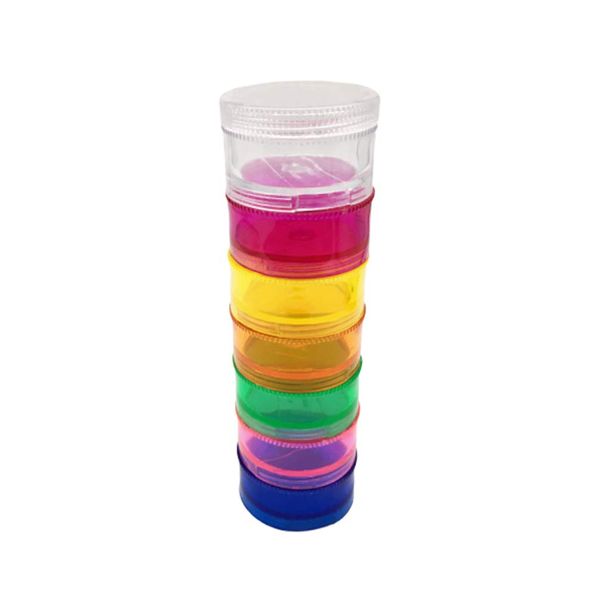 7 Days Stackable Pill Case Tower Weekly Pill Organizer Container for Medication Prenatal and Postpartum Care