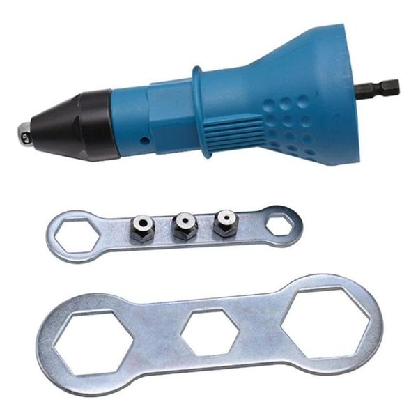 Cordless Rivet Gun Drill Adapter Electric Drill Tool Kit Electric Rivet Nut Riveter Adaptor Insert Nut Hand Power Tool Accessories