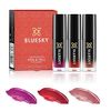 Bluesky Makeup Lip Gloss Set, Valentines Gift set - Kiss And Tell, Long Lasting, Red, Pink, Nude. Valentines gifts for her