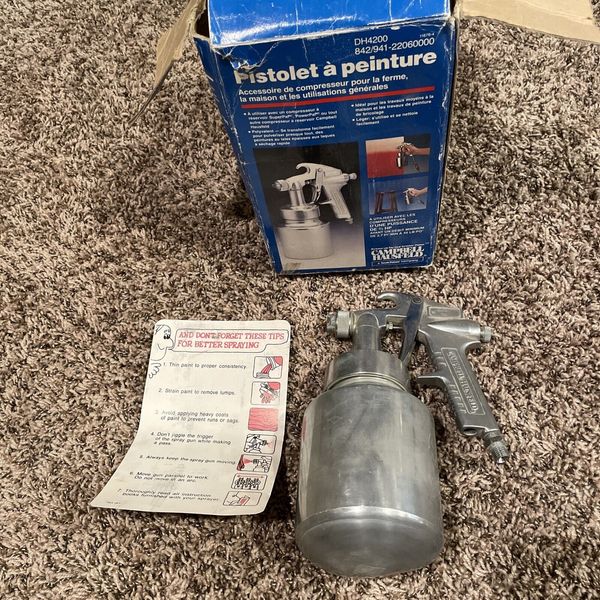 Paint Spray Gun Campbell Hausfeld Standard Duty Home Improvement Sprayer  DH4200