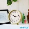 MAG W-770N-Z Table Clock, Analog, Compote, Silent, Continuous Second Hand, For Both Places, Natural