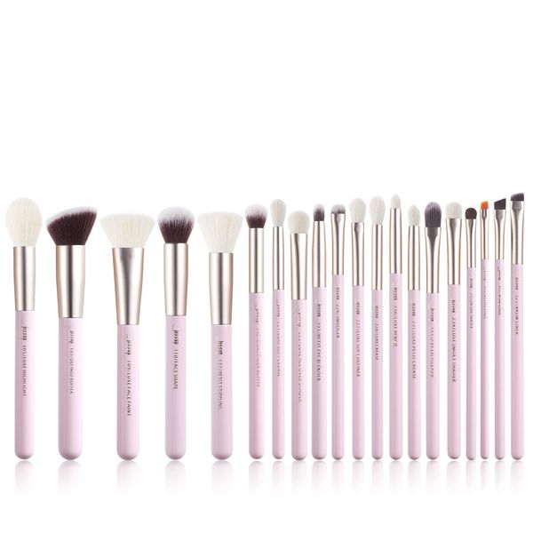 Jessup Professional Makeup Brush Set, Soft Natural Bristle Foundation Eyeshadow Blending Blusher Buffer Concealer Brush 20pcs, Blushing Bride T291