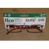 Ticosol Branded Metallic Red Metal framed Reading glasses strength 2.50