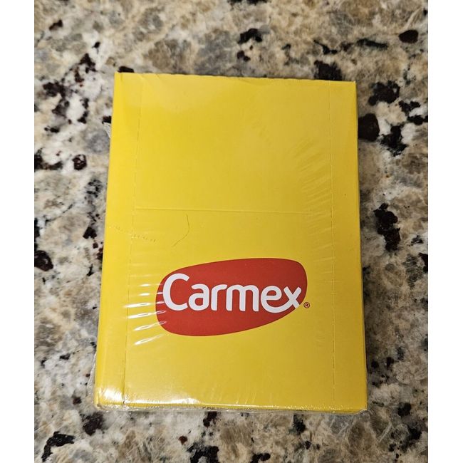 Carmex Classic Lip Balm Medicated .25oz Pack of 12 Original Jars. New. Mult Aval