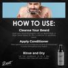 Detroit Grooming Co. Beard & Mustache Conditioner for Men with Argan Oil & Cocoa Seed Butter - Softener, Detangler, Hydrating Conditioner & Face Moisturizer - Cedarwood Amber- Black Edition - 8oz