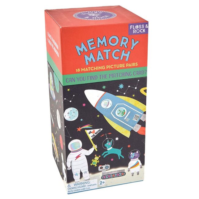 Floss and Rock Memory Match Game (Space)