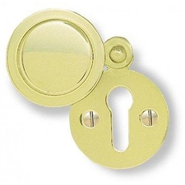 Frelan Hardware Polished Brass Round Covered Escutcheon 32mm JV42PB