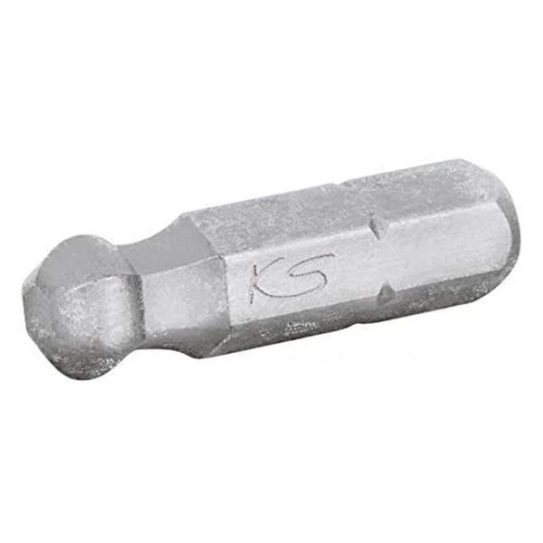 KS Tools 911.3702 1/4" CLASSIC Bit Innensechskant, 25mm, Kugelkopf, 3mm