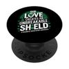 Traumatic Brain Injury Awareness Unbreakable Shield PopSockets Adhesive PopGrip