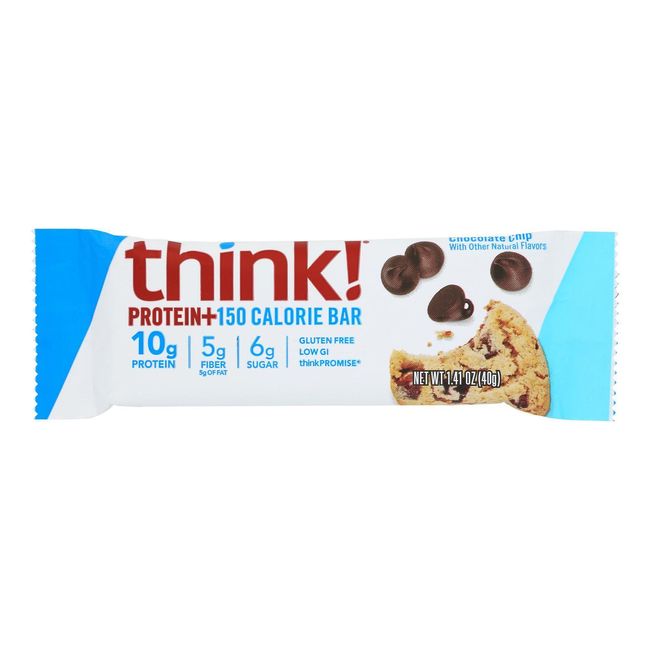 Think! - Protein+150 Calorie Bar  Chocolate Chip - Case Of 10 - 1.41 Oz