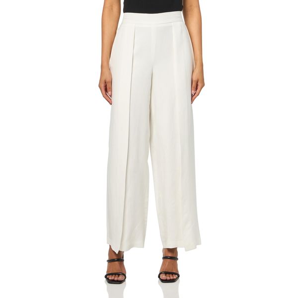 Anne Klein Pull-ON Flyaway Wide Leg (Lined) Bright White
