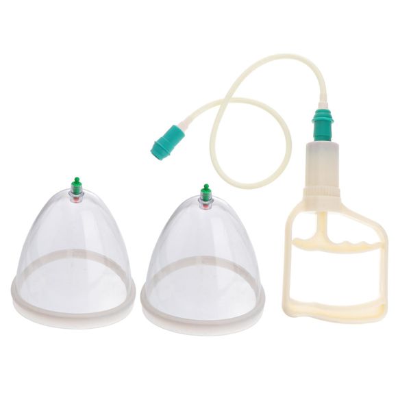 COLLBATH 2pcs Negative Pressure Massage Cups for Cupping Therapy Back Improved Circulation Convenient and Practical Massage Tool