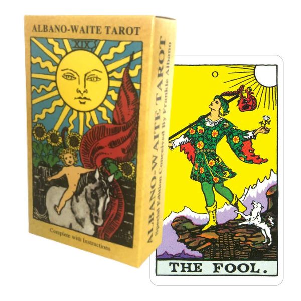 Tarot Cards, 78 Cards, Weight Edition, Tarot Divination, Albano-Waite Tarot, Japanese Instruction Manual Included (English Language Not Guaranteed)