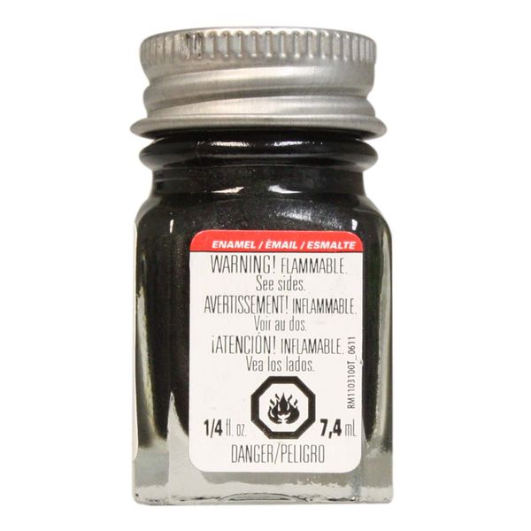 Testor'S 1153tt 1/4 Oz Graphite Gray Metallic Enamel Hobby Paint