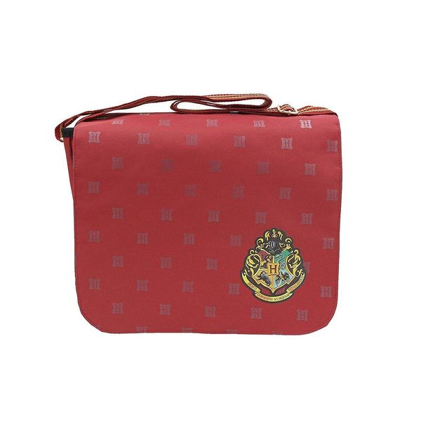 Harry Potter Hogwarts Crest Burgundy 40cm Messenger Bag