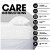 Microfiber Fitted Sheet Single Bed - (25cm) Deep Bed Sheets - Elasticated Corner Bedsheet (91 x 193cm) - Easycare Bed Fitted Sheets - White