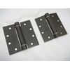 2-Commercial Spring Hinges Dark Gray 4 1/2" x 4 1/2" with square corners 