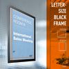 Durable Duraframe Self-Adhesive Magnetic Frame Black - Letter Size 8.5" x 11"...