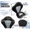 Adjustable Padded Deluxe Kayak Seat Detachable Back Backpack/Bag Canoe Backrest