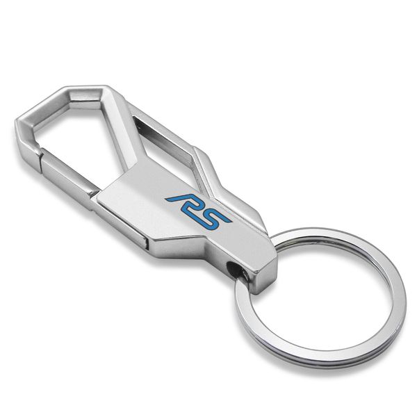 Ford Focus RS Silver Carabiner-style Snap Hook Metal Key Chain