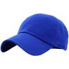 KB-LOW ROY Classic Cotton Dad Hat Adjustable Plain Cap. Polo Style Low Profile (Unstructured) (Classic) Royal Adjustable