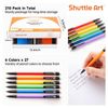 Mechanical Pencils, Shuttle Art 210 Pack Bulk Mechanical Pencils 0.7mm Medium