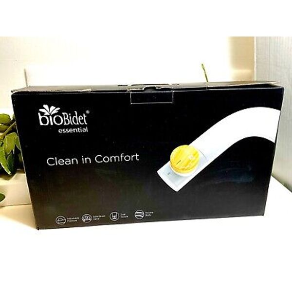 Bio Bidet Essential Simple Bidet Toilet Attachment in White with Dual Nozzle,