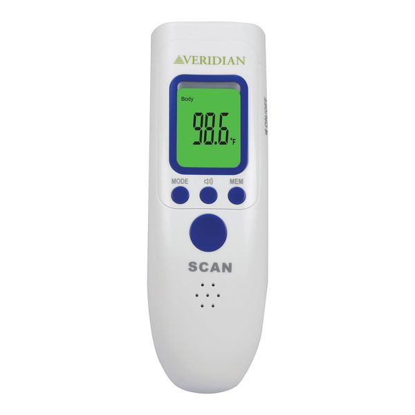 Veridian Non-Contact Thermometer LCD Display 09-183 1 Each