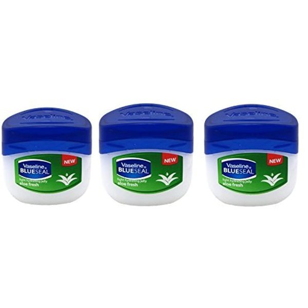 Vaseline Aloe Fresh Petroleum Jelly 1.7oz Travel Size - Pack of 3, All Skin Tones Moisturizer