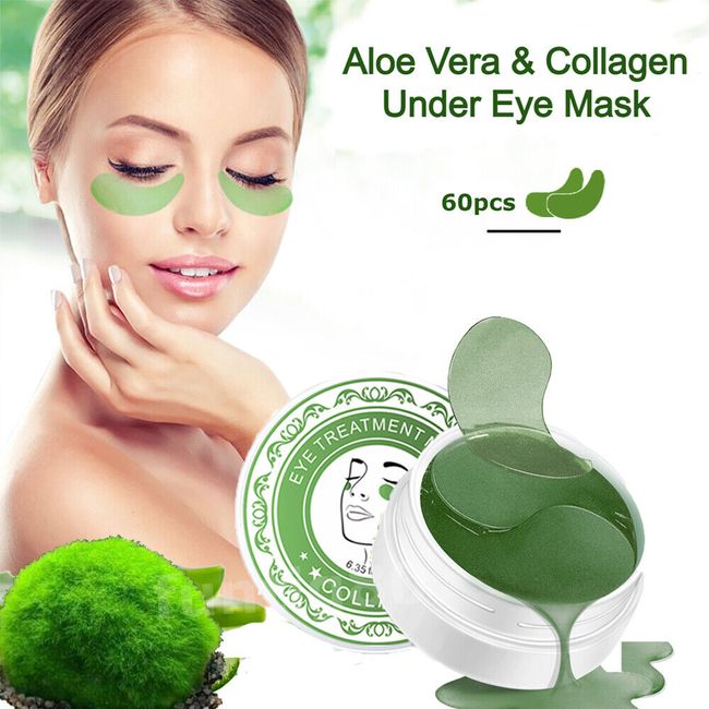 Under-Eye Patches Crystal Collagen Pads Seaweed Gel Pad Anti Dark Circle Wrinkle