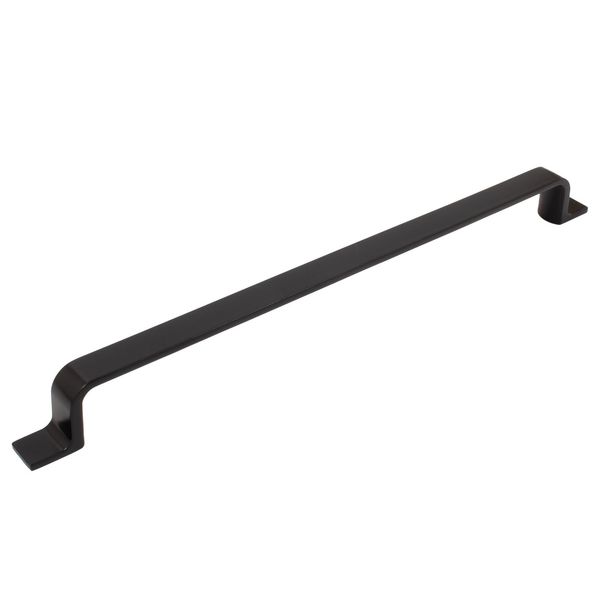 Rubicon Cabinet Pull, 256 Millimeters, Matte Black by Stone Harbor Hardware