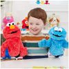 GUND Sesame Street Official Elmo Muppet Plush Hand Puppet, Premium Plush Toy for Ages 1 & Up, Red, 11”