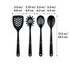 OXO Good Grips 4-Piece Nylon Tool Set, 2.3, Black