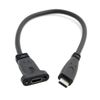 cablecc USB-C USB 3.1 Type C Male to Female Extension Data Cable with Panel Mount Screw Hole