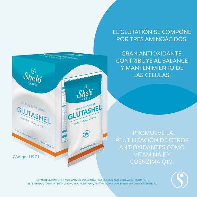 NEW SHELO NABEL GLUTASHEL help immune system /Ayuda al Sistema Inmune 15 sachets