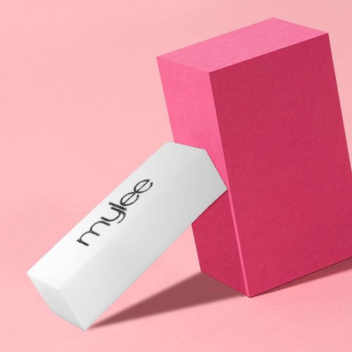 Mylee Nail Buffer White Sanding Block, Professional Salon Manicure Treatment, Nail File for Acrylic False Gel & Natural Nails, Buffing Block for Easy Gel Polish and Acrylic Prep & Removal