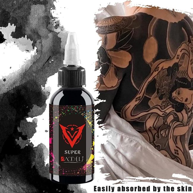 DYNAMIC TRIPLE BLACK 1-oz Tattoo Ink Lining Shading Tribal Dark Blackest  Color