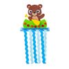 Fun Express 3D Bear Canoeing by Waterfall Foam Craft Kit - 4 1/2" x 9", Makes 12