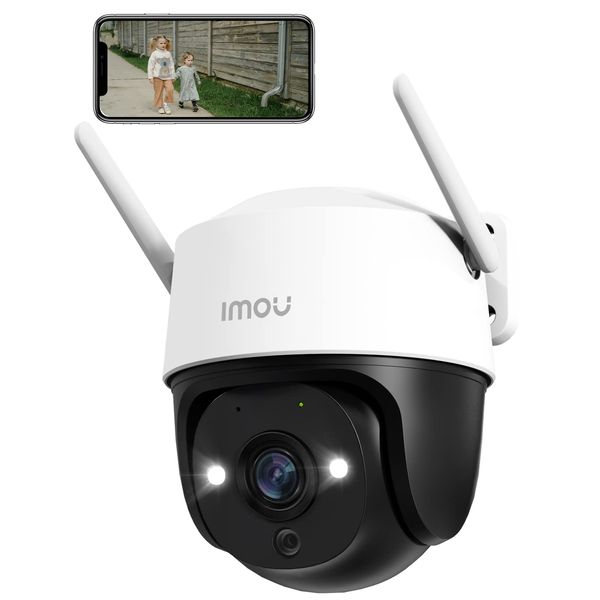 Imou 2024 New 2K Security Camera Outdoor with AI Human/Vehicle Detecion, 360° PTZ WiFi Home IP CCTV Camera Systems Wireless 30m Color Night Vision, Auto Tracking,Siren,2-way Audio,IP66,Work with Alexa