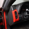 2PCS Red ABS Interior Side Air Vent Frame Cover Trim For Corvette C6 2005-2013
